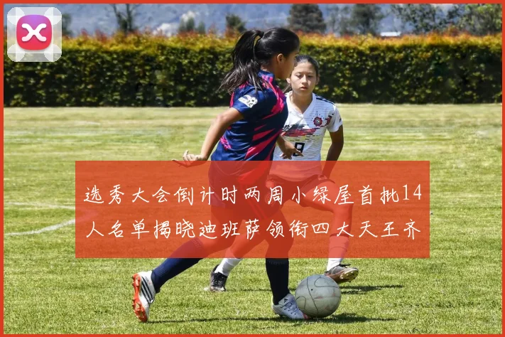 选秀大会倒计时两周小绿屋首批14人名单揭晓迪班萨领衔四大天王齐聚